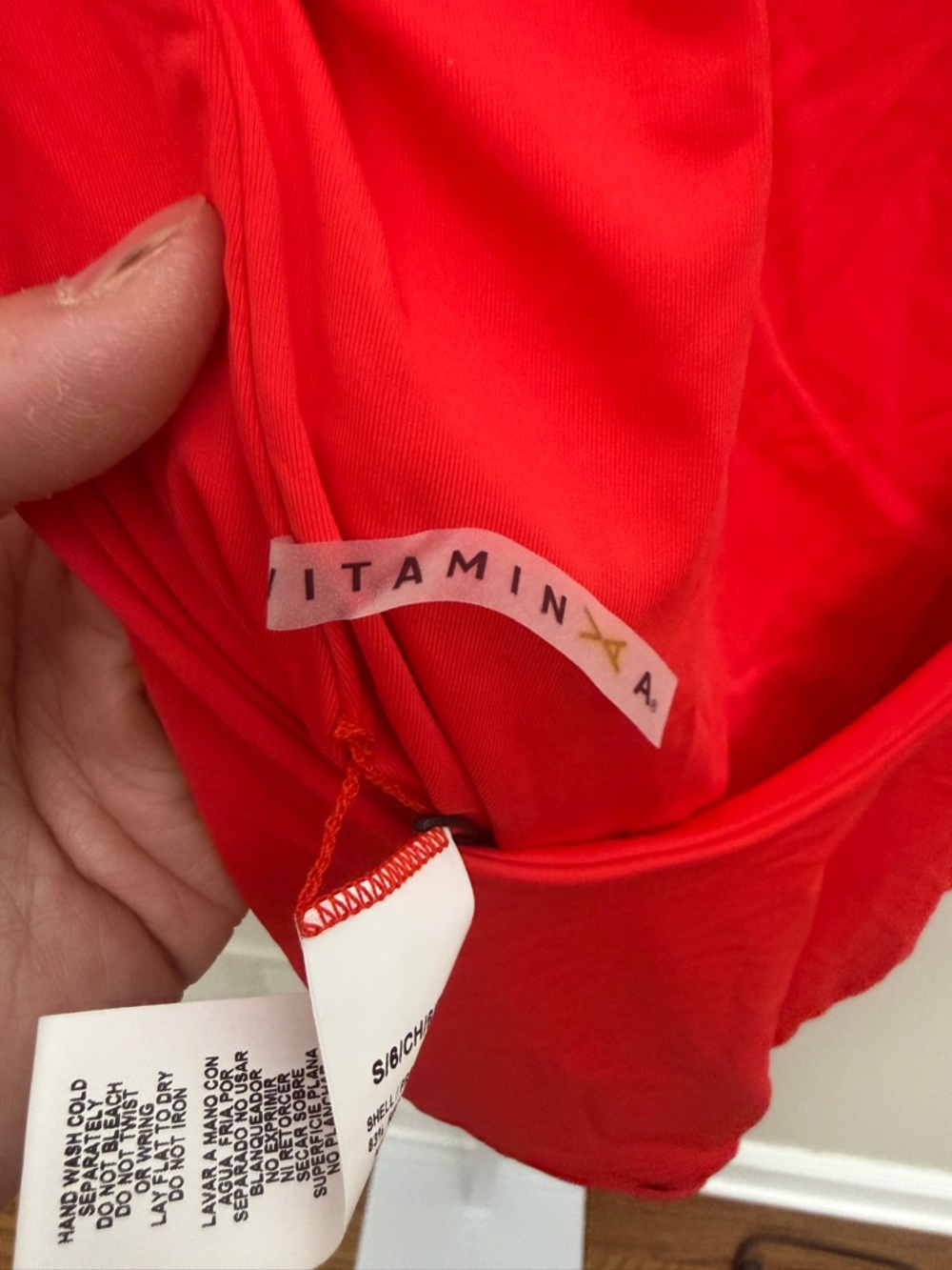 Vitamin A one piece swimsuit red size 6s new with tags - Picture 3 of 8
